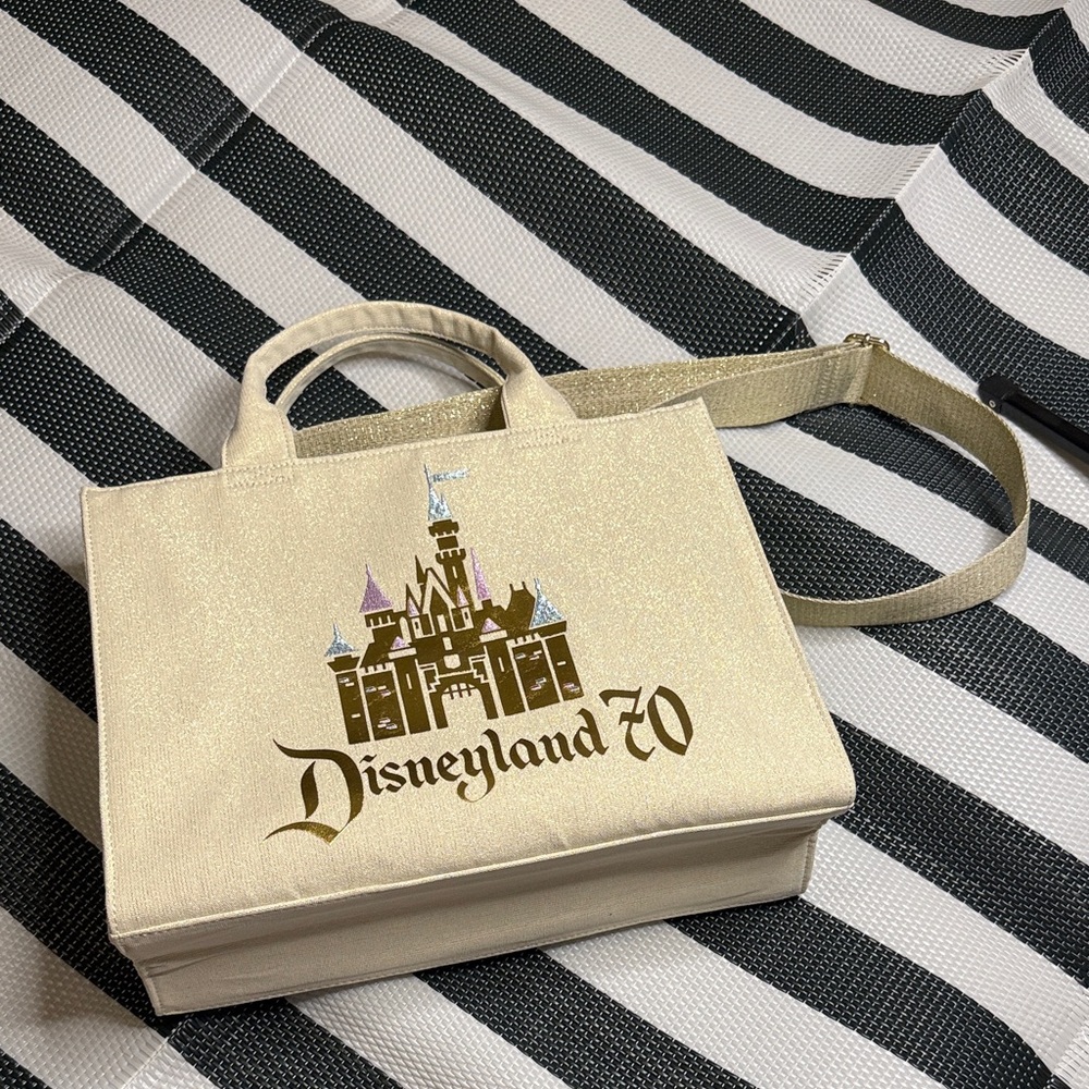 Disneyland 70 Cream and Gold Tote